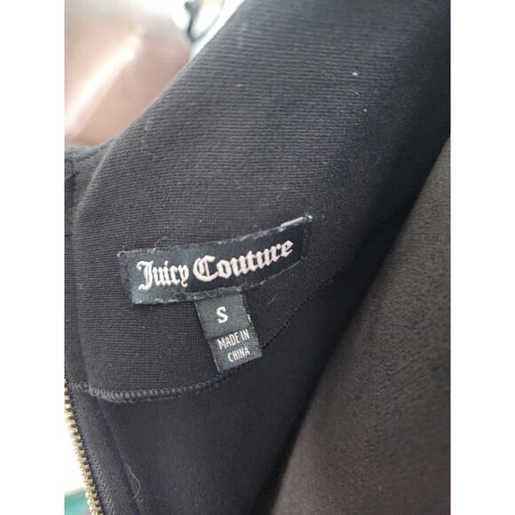 Juicy Couture Black Tank Dress with Scoop neckline and Gold 'J' Back Zipper S - Picture 3 of 5